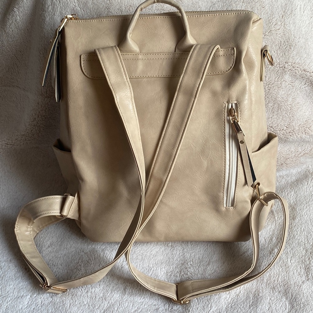Vegan Leather Backpack - Picture 2 of 4